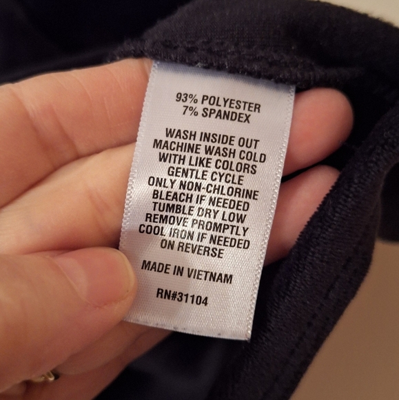 Black Velvet Velour Notch Neck Popover Shirt Ladies XS Crown Ivy Gothic Witchy - Picture 3 of 5